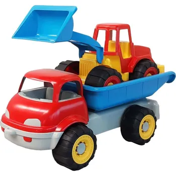 Hračka na písek Androni Nákladní auto s nakladačem Matteuz - 36cm - VÝPRODEJ