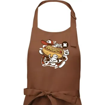 Kuchyňská zástěra Hotdogátor - Pánská zástěra na vaření - Univerzální velikost ( Kakaová )