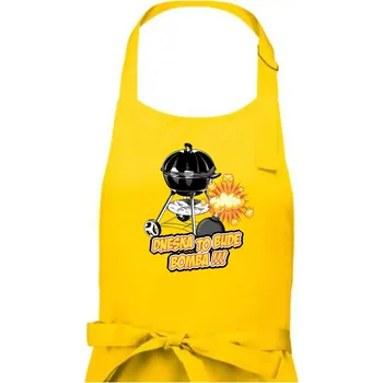 Kuchyňská zástěra Dneska to bude bomba - Dámská zástěra na vaření - Univerzální velikost ( Žlutá )