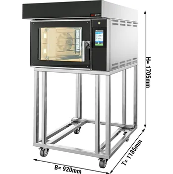 Vestavná trouba G.Gastro Pekárenská horkovzdušná trouba - Touch - 5x EN 60x40 - vč. podstavce