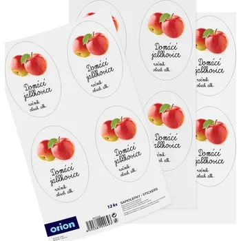 samolepka Samolepky na láhve Domácí jablkovice 3 archy motiv jablkovice