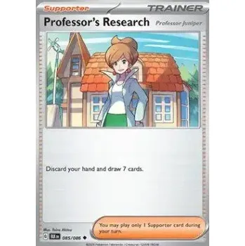 Karetní hra Pokémon BLK 085/086 Professor's Research (Juniper) - Black Bolt Stav: Near Mint, Verze: REVERSE HOLO