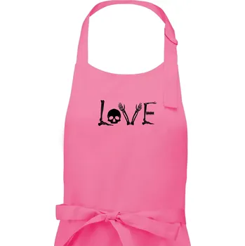 Kuchyňská zástěra Radiologie LOVE - Pánská zástěra na vaření - Univerzální velikost ( Růžová )