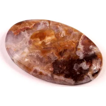 Korálek Kabošon Amethyst Prasiolite č.2558 (36x22x6mm)