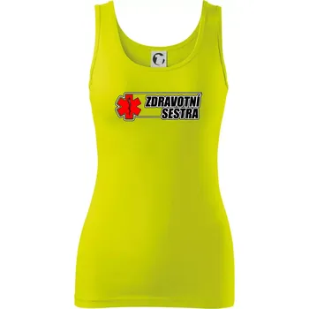 Zdravotní sestra - kříž - Dámské tílko - L ( Limetková )