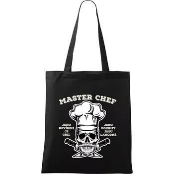 Nákupní taška Master chef revír - Taška bavlněná - 42 x 38 cm ( Černá )