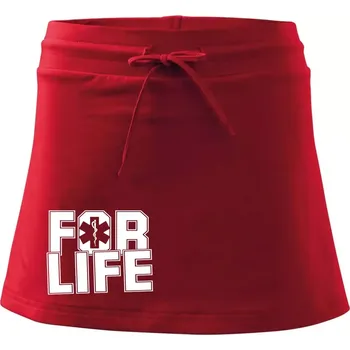 Dámská sukně For Life - Sportovní sukně - two in one - S ( Červená )