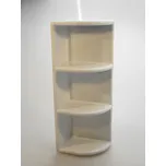 PLAFOR - Polička do koupelny 52x20x13cm rohová