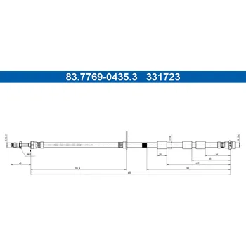 Brzdová hadice Brzdová hadice ATE 83.7769-0435.3