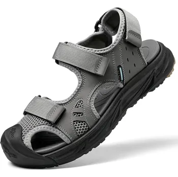 Dámská obuv Letní pánské sandály – venkovní plážové sandály Barva: Šedá, Velikost: 43