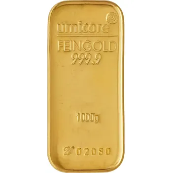 Umicore 1000g investiční zlatý slitek