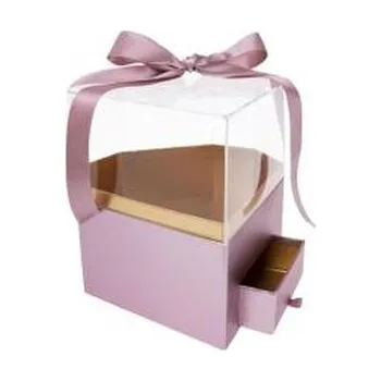 Úložný box Pudełko Flower Box Diament różowy ROZETTE