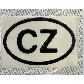 Samolepicí dekorace na vozidlo Samolepka CZ poloplast velká - černá,A-CZ-009