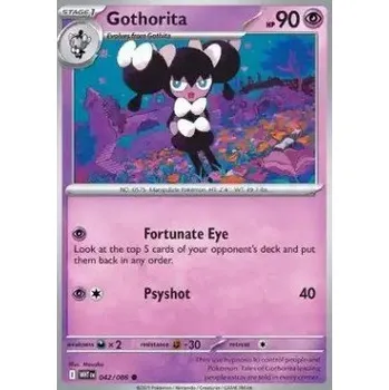 Sběratelská karetní hra Pokémon WHT 042/086 Gothorita - White Flare Stav: Near Mint, Verze: NORMAL