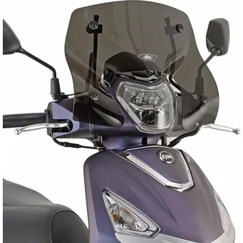Motodíl KAPPA plexi štít SYM HD 300 19-24, SYMPHONY 125 20-24, PIAGGIO MEDLEY 125 / 150 / S 20-24, 19 X 44 cm ztmavená (KAPPA plexi štít SYM HD 300 19-24, SYMPHONY 125 20-24, PIAGGIO MEDLEY 125 / 150 / S 20-24, 19 X 44 cm ztmavená)