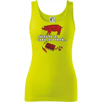 Důležité je, jaký jsi uvnitř - Dámské tílko - XS ( Limetková )