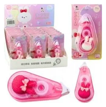 Korektor w taśmie myszka różowy 8mm x 6m