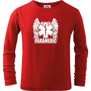 Paramedic - Triko dětské Long Sleeve - 158 cm/12 let ( Červená )