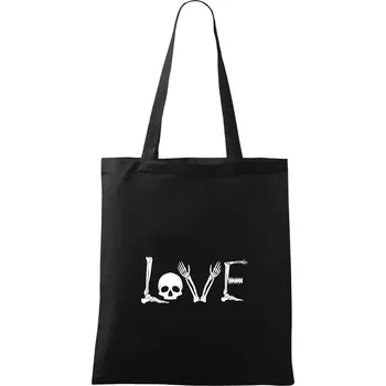 Nákupní taška Radiologie LOVE - Taška bavlněná - 42 x 38 cm ( Černá )