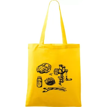 Maso a mlýnek - Taška bavlněná - 42 x 38 cm ( Žlutá )