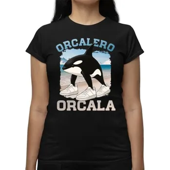 Žertovný předmět Orcalero Orcala - kosatka v botách - Italian Brainrot - dámské tričko s potiskem- Tričkový.cz