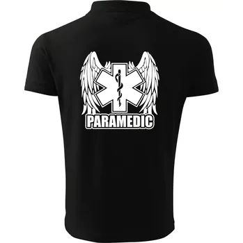 Pánská košile Paramedic - Polokošile pánská Pique Polo 203 - M ( Černá )