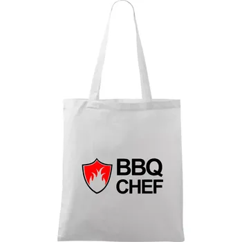 Nákupní taška Grilování - BBQ Chef - Taška bavlněná - 42 x 38 cm ( Bílá )