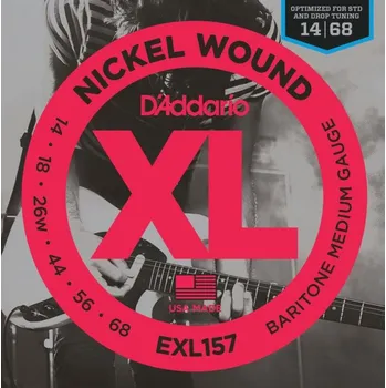 Struna pro kytaru a smyčcový nástroj D'Addario EXL-157 Baritone Medium - .014 - .068