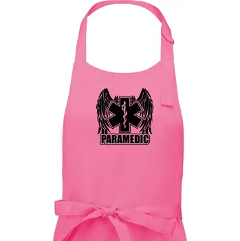 Kuchyňská zástěra Paramedic - Dámská zástěra na vaření - Univerzální velikost ( Růžová )
