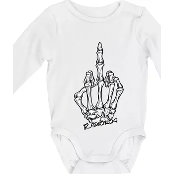 Kojenecký body Radiolog prostředníček - Body kojenecké s dlouhým rukávem - Dlouhý r. do 3 měs ( Bílá )