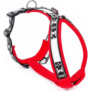 Postroj pro psa Manmat Postroj Smart EXL červeno-stříbrná