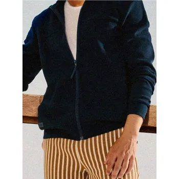 Pánská mikina Sinsay - Mikina s dlouhým rukávem - námořnická modrá - 5051O-59X - 5051O-59X-XS