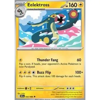 Volný čas Pokémon BLK 032/086 Eelektross - Black Bolt Stav: Near Mint, Verze: NORMAL