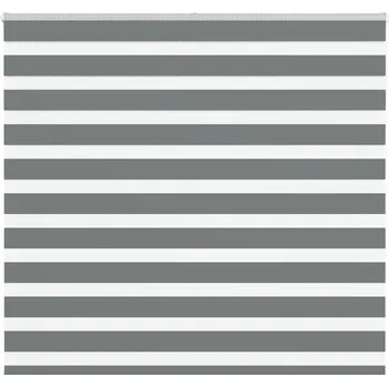 vidaXL Zebra roleta tmavě šedá 165x150cm šířka látky 160,9cm polyester