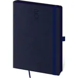 Týdenní diář 2026 Helma A5 - Memory tmavě modrý s gumičkou
