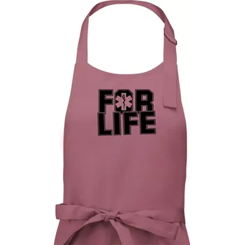 Kuchyňská zástěra For Life - Dámská zástěra na vaření - Univerzální velikost ( Starorůžová )