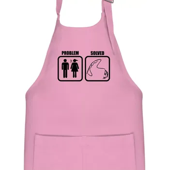 Kuchyňská zástěra Problém rybaření - Dětská zástěra na vaření - Univerzální velikost ( Růžová )