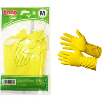 Čisticí rukavice Latexové rukavice TORO velikost M