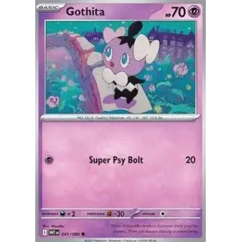 Sběratelská karetní hra Pokémon WHT 041/086 Gothita - White Flare Stav: Near Mint, Verze: REVERSE HOLO