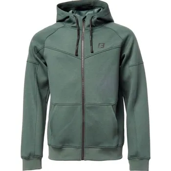 Pánská mikina Pánská fitness mikina Fitforce GALIPETE 2XL Tmavě zelená, Černá