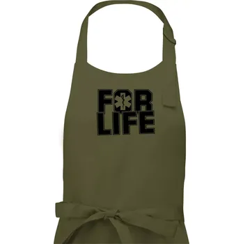 Kuchyňská zástěra For Life - Dámská zástěra na vaření - Univerzální velikost ( Khaki )