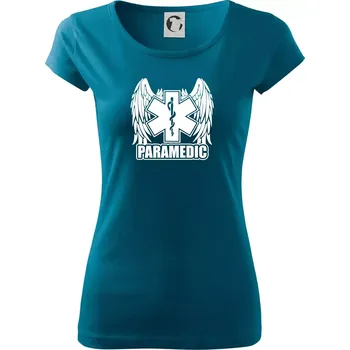 Dámské tričko Paramedic - Dámské triko Pure - M ( Petrolejová )