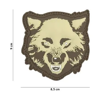 Nášivka Gumová nášivka 101 Inc Wolf - coyote