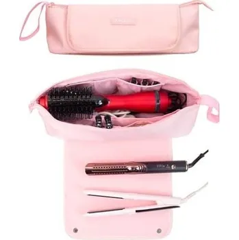 Žehlička na vlasy ANGENIL Velkokapacitní topná podložka pro horkovzdušné žehličky na vlasy, cestovní taška 2 v 1,