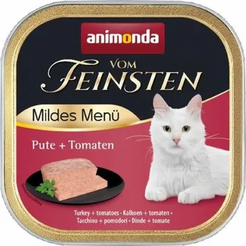 Volný čas ANIMONDA Vom Feinsten Adult Mildes Menü Turkey with tomatoes - mokré krmivo pro kočky - 100g