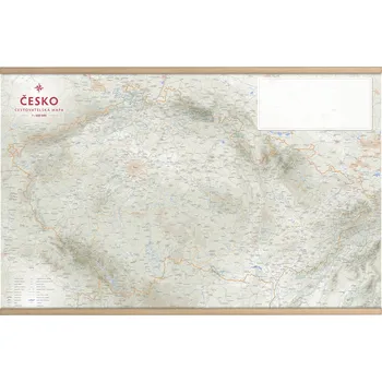 Česko: Cestovatelská mapa 1:500 000 - Kartografie Praha (2024, laminovaná s lištami)