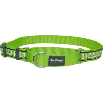 Obojek pro psa Red Dingo obojek polostahovací reflexní - 15 mm x 26-40 cm Barva: Limetková