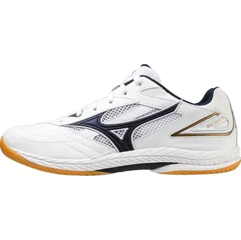 Pánská sálová obuv Pánská sálová obuv Mizuno Wave Drive 9 White/Dress Blues/Gold EUR 40,5