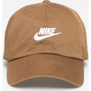 Kšiltovka Kšiltovka Nike Club Unstructured Futura Wash Cap Mosswood Brown/ White L/XL