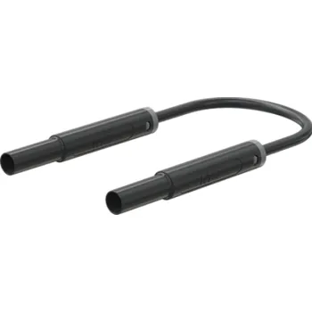 Měřicí kabel STÄUBLI SAK-4N-F10-10021 Měřicí šňůra 19A banánek 4 mm,z obou stran izolované Dél: 1m